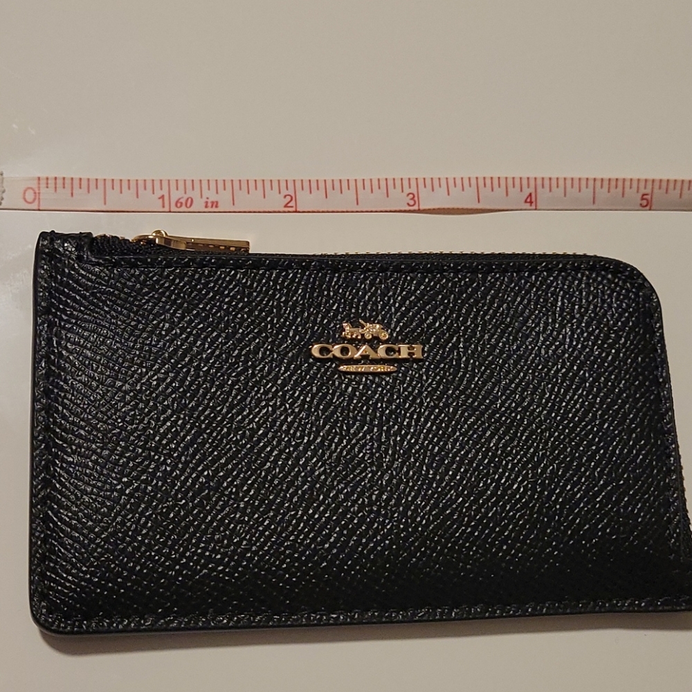 Coach Zip Cardholder Black